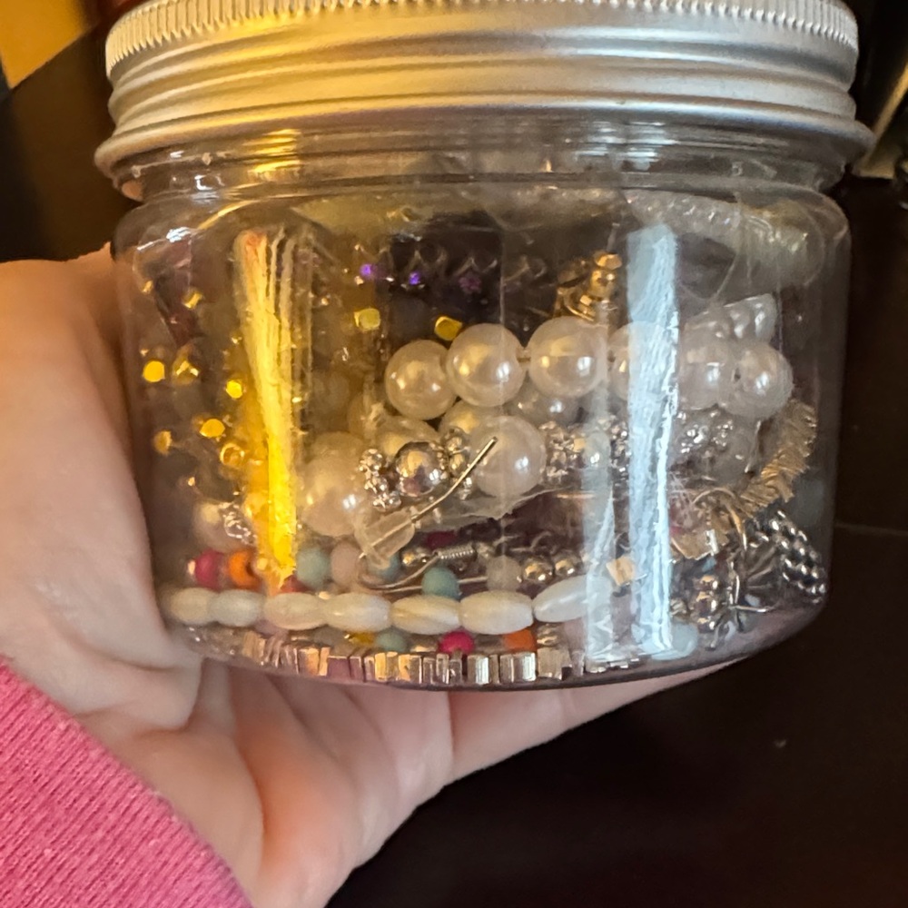 Assorted Mystery Jewelry in Clear Jar